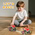 OMAKCOO 3 Pack Dinosaur Monster Truck Toys with Light-Up LED Wheels for Toddlers Kids