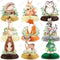 Fumete 9 Pack Woodland Animals Honeycomb Centerpieces, 3D Table Topper Baby Shower Decorations for Green Forest Theme