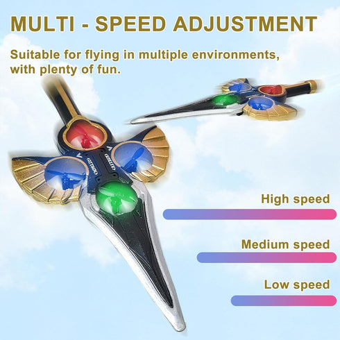 Virellia 8-16, 360 Flying Sword RC Airplane, Gesture Control Airplane for Kids Adult Remote Control Drone Sword