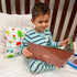 Toddler Kids Pillowcase for Boys and Girls, Words, 13x18 14x19, 100% Cotton, Envelope Style Closure