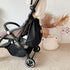 Universal Stroller Organizer, Reusable Bear Pattern Waterproof Nylon Carry All Parent Organizer for Mobile Phone (Black)