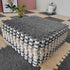 12 pcs Thickened Plush Interlocking Floor Mat 0.6" Thick- Fluffy Square Tiles