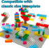 CONVENTEJOY 400 -9 6 Pieces Translucent Building Bricks Colors Crystal-Clear Classic Block Toy Fully Compatible