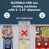 Capsule Vending Machine Round 50 pcs 1.1 inch Clear Capsules for Gumball Machine, Easter Basket Stuffers