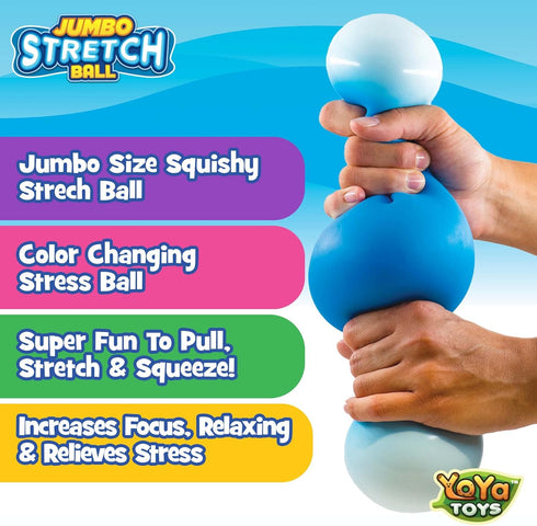 YoYa Toys Squeeze Fidget Toy | Sensory Stretch Ball for Anxiety, Stress, Anger Management, Hand Strength, Occupational
