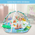 ZFDEBY 8-in-1 Tummy 0-3-6-9-12 Baby Gym Play Mat, Time Mat & Activity Gym Mat Ball Pit with Detachable Toys, Washable