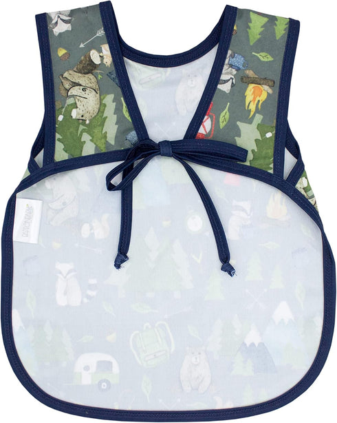 6m+ BapronBaby Animal Prints Bapron - No Neck Tie Safer Bib - Baby & Toddler - Soft Waterproof - PVC, BPA & Phthalate