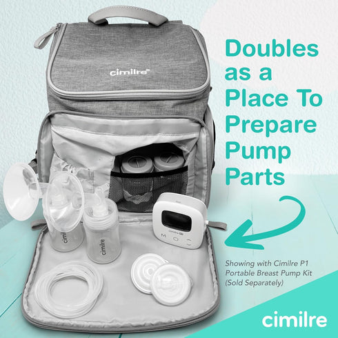Backpack, 13 12 Journey Breast Pump Stylish & Functional Breast Pump Bag with Plenty of Pockets & Collapsible