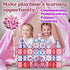104pcs Frozen 3D 4 3 5 6 7 8 Little Pi Princess Castle Magnetic Tiles Building Blocks - Diamond Blocks, STEM