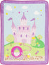 EVERYDAY KIDS Toddler Throw Blanket, 30" by 40", Princess Storyland, Super Soft and Comfortable
