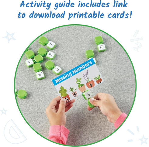 hand2mind Learn My Numbers Fine Motor Clips, Toddler Numbers and Counting Activities, Montessori Math Toys for Kids