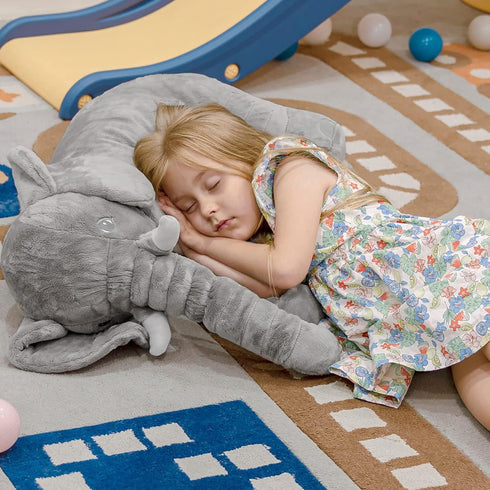 24 INCH Homily Big Stuffed Elephant, Large Elephant Stuffed Animal, Giant Plush Animal Fluffy Toy for Girl Kids