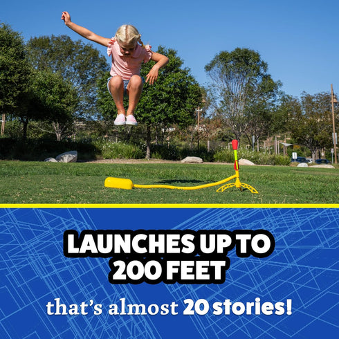 Stomp Rocket Ultra Rocket Refills - 2 Foam-Tipped Rockets for Kids, Fun Outdoor Toys