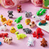 28 3D JOYIN Pcs Printed Mini Animals with Valentine Greeting Cards, Animals Articulated Flexible Fidget Toys for Kids