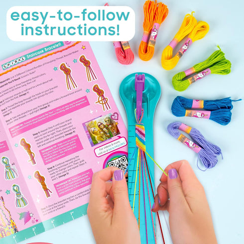 Just My Style On-The-Go Jewelry Studio, Bracelet-Making Travel Kit for Fun Girl's Night and DIY Bead & Braid Set