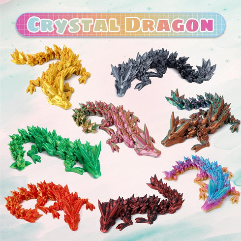 8PCS 3D 3D Set (Set Easter Basket Stuffers - Printed Dragon Eggs with Dragon Inside, Mini Easter Egg Articulated