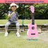 Kids Guitar Acoustic, Jakeloo 21 Inch Wooden Guitar for Toddler Musical Toy Instruments, Ideal for 3-9 Year Olds (Pink)