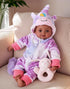 BABESIDE Black Baby Dolls, 15 Inch Realistic Cute Soft Body Baby Doll