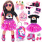 HAPGFS American 18 Inch Doll Accessories Travel Set Including Suitcase Luggage and