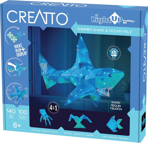 Creatto: Shimmer Shark & Ocean Pals Light-Up Craft Puzzle from Thames &