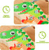 8 2 3 4 5, Liangding Montessori Screw Board Toy Dinosaur for Kids, Wooden Fine Motor Skills Busy Board with Screws