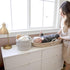 NaturalCozy 3-Piece Boho Cotton Rope Storage Basket Set for Organizing Baby Stuff, Gift Basket, Toy Basket, Nursery