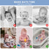 6 360 4 Baby Bath seat for Babies Months & up, Stable Toddler Bath Chair with one-Touch Button, Back Hollow Design