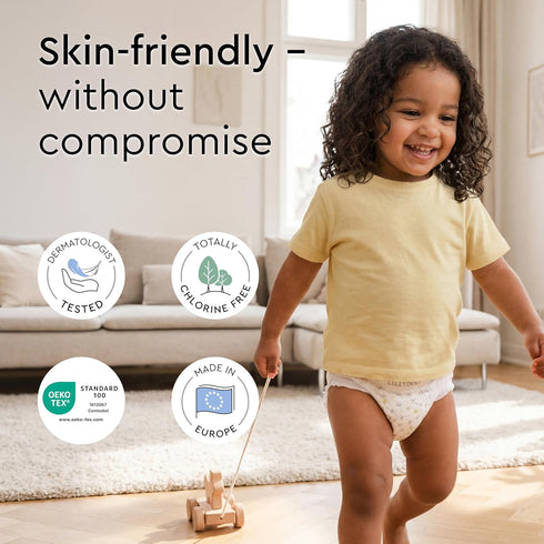 6 (29+ lbs), (57 Count), LILLYDOO Diaper Pants Toddlers - Size Half-Monthly Supply Skin-Friendly, Ultrasoft