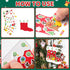 COCHIE 48Pcs DIY Christmas Craft Kits for Kids, Christmas Tree Stockings Ornaments Kit, Make Your Own Christmas