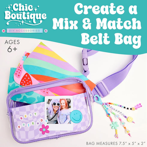 6+) Creativity for Kids Chic Boutique Belt Bag: DIY Girls Fashion Kit, Arts and Crafts Kit, Birthday Gifts for Girls