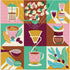 Galison Coffeeology Puzzle, 500 Pieces, 20” x 20” – Coffee Jigsaw Puzzle with Beautiful Illustrations by Marisol Ortega – Thick Sturdy Pieces, Challenging Family Activity, Makes a Great Gift