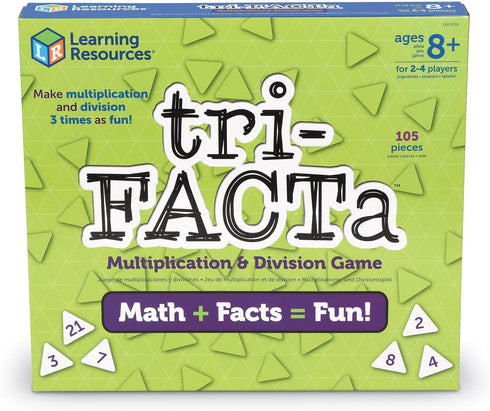 Learning Resources Tri-FACTa Multiplication & Division Game - Math Manipulatives, Kid Montessori