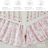 Country Brandream French Toile Cotton Crib Skirt Toddler Bedskirt Dust Ruffle Baby Nursery Crib Bed Skirt Boho Bohemian