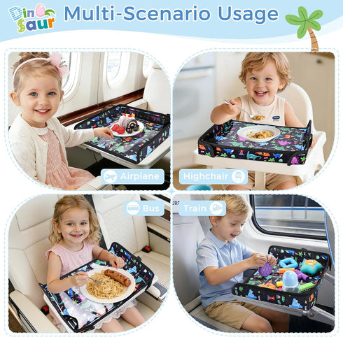COOLBEBE 1-3, Airplane Tray Table Cover, Foldable Travel Tray Cover for Toddlers Universal Fit for Airplane, Car Seat