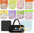 ECOCUBCLUB Reusable Washable Cloth Diapers 6pcs for Baby Shower,Leak-Proof Double Gussets Quick-Dry AWJ