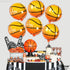 Katchon Orange Foil Basketball Balloons, 18 Inch, Pack of 6 for Basketball Birthday Party Decorations