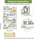 CloverKoi 4 Woodland Nursery Decor for Boys Girls, Safari Nursery Decor, Jungle Theme Nursery Decor for Teen Boys Kids