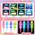 Kids,24 Pack AuroTops Valentines Day Gifts for Glow in The Dark Axolotl Toys with Valentines Day Cards for Kids School