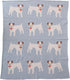 40" 32" Creative Co-Op Cotton Knit Baby Blanket with Terrior Dogs, L x W