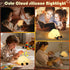 3 Dimmable YISUN Cloud Night Light, Cute Silicone Nightlight for Baby Toddler, Rechargeable LED Nursery Lamp