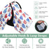 Mazeann American Flag Heart Pattern Car Seat Cover Baby Breathable Soft Infant Carseat Covers Canopies Babies Carrier
