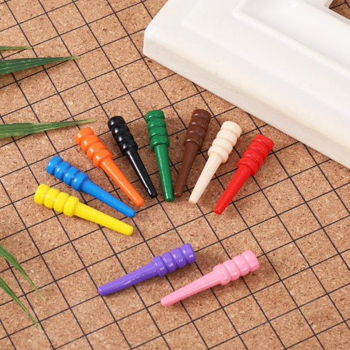Gosknor 60pcs 1/8 Inch (10 Wooden Cribbage Board Pegs Fit Holes, Easy Grip Long Personalized Unique Game Pins