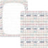 miaozhen 1 Pack 52x28 Cotton Baby Crib Sheets Soft Breathable Manga Whale Plaid Offwhite Toddler Mattresses for Nursery