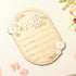 Penitue Wooden Baby Announcement Sign, Hello World Newborn Birth Signs Cute Daisy Decors Welcome New Baby Arrival Name