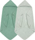 Accmor 2 Pack Hooded Baby Towels, 100% Muslin Cotton Bath Towel for