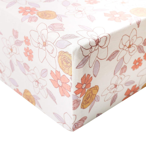 Ferra Copper Pearl Premium Knit Crib Sheets - Breathable and Soft, Fitted