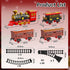 Novaluki Set 3 4 5 6 7 8 Electric Train for Kids, Christmas Train Toys with Smoke, Light and Sound, DIY Building Train