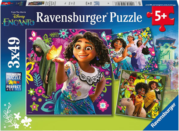 Ravensburger Disney Encanto 3x49 Piece Jigsaw Puzzle Set for Kids - Unique Pieces Fit Together Perfectly