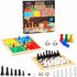 Ankit Toys & Games 5-in-1 Wooden Board Game Set Includes Ludo, Snakes