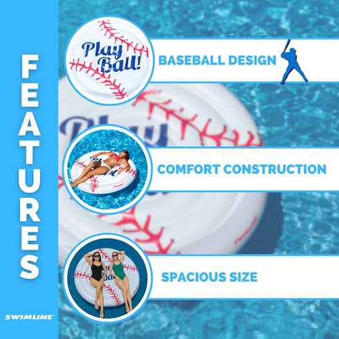 Inflatable Baseball Pool Float for Ultimate Water Fun